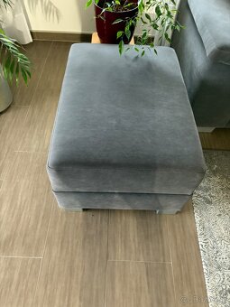 Rohova sedacka s taburetkou - 7