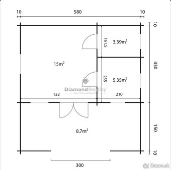 Zrub  s pozemkom v Slovinkách,  lesy, v zime sneh - 7
