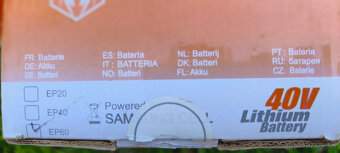 AKU strunová kosačka 40V+6Ah batéria+ultra rýchlonabíjačka - 7