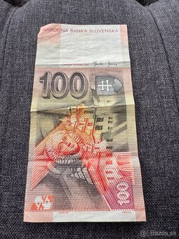 100 Slovenských korún 2 ks Séria U z roku 2001 & 2004 - 7
