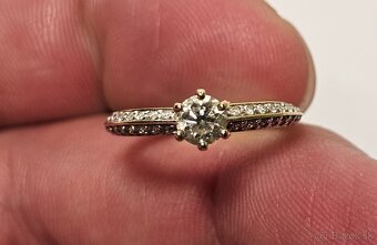 14k zlatý prsteň 0,63ct - 7