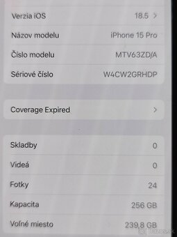 Iphone 15 Pro 256 GB blue titanium - 7