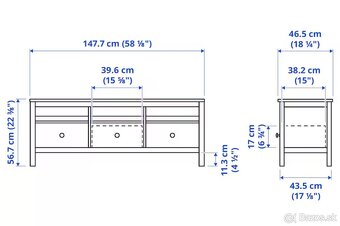 TV skrinka Hemnes IKEA - 7