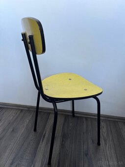 Retro jedálenská industriálna stolička Czechoslovakia - 7
