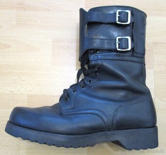 kožené kanady vzor 60 čiernej farby - 7