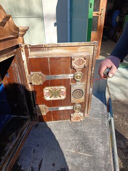 Starožitný trezor popelka Wiese & Comp - 7