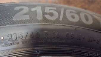 Predam plechove disky 5x112 R16 a zimne pneu - 7