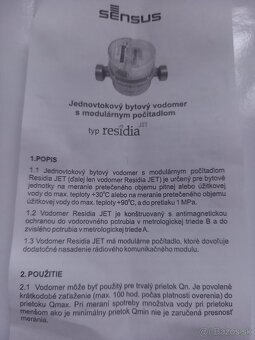 Vodomer bytovy 1/2"x3/4" - 7
