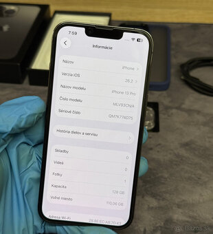 Apple iPhone 13 Pro 128 GB Graphite / nová Apple batéria - 7