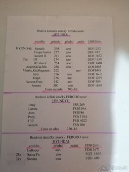 Brzdové kotouče, desky, obložení Ferodo - 7