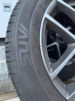 Takmer nové pneu SUV na alu diskoch 18” BORBET - 7