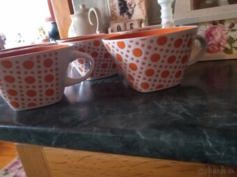 šálky oranžová bodka - 7