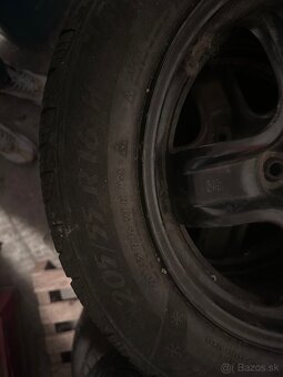 Plechové disky 5x114,3 R16 + pneu - 7