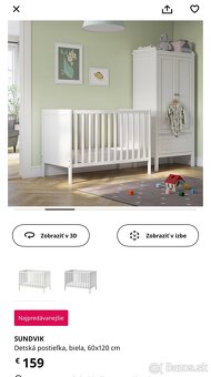Detska postielka Sundvik IKEA 60x120 - 7