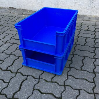 Velke Stohovacie plastove bedne do dielne skladu 40x60x23 - 7