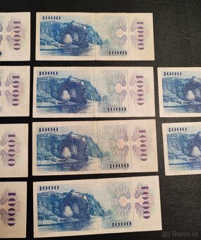 1000 kčs, Slovenský kolok, 1985, 23€ kus - 7
