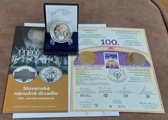 10 eurové Proof mince v etui s certifikátom, letákom a pamät - 7