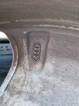 Audi Disky R15, 6J, ET38, 5x100, letné pneu 205/60 r15 - 7