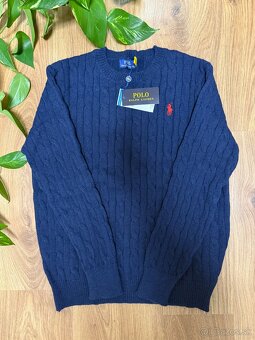 Modrý Polo Ralph Lauren Pulovér - 7