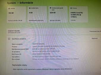 Počítač i3-6100 / RX 560 4GB / 8GB / SSD + HDD - 7