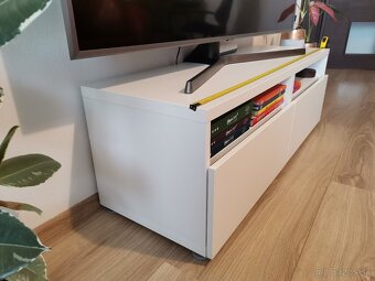 TV stolík biely ikea - 7