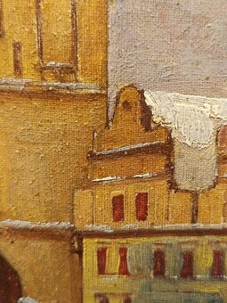 Obraz, Praha Karlův most, olej plátno 50x35 - 7