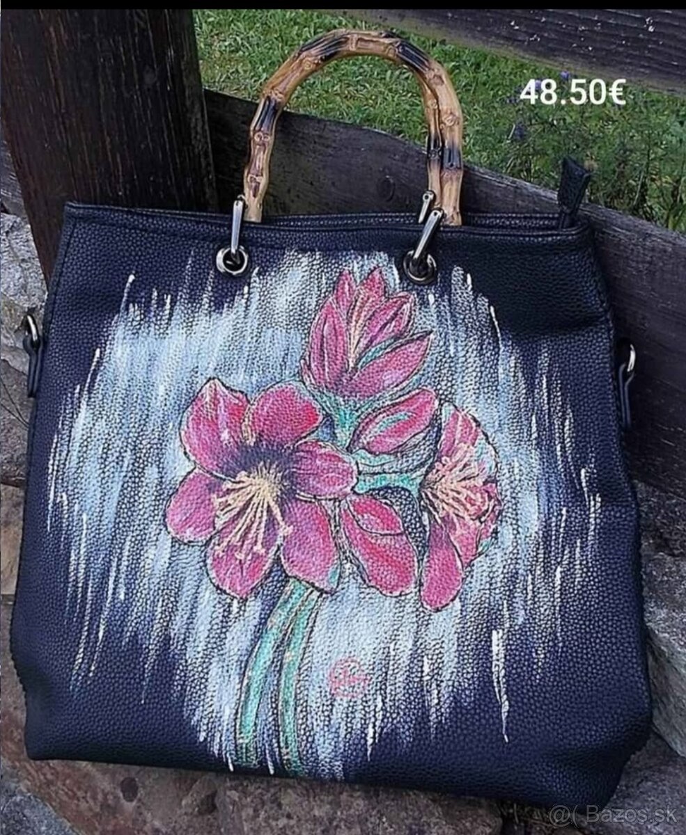 Kabelky, batohy. originál maľba/art/handmade 1,časť - 8