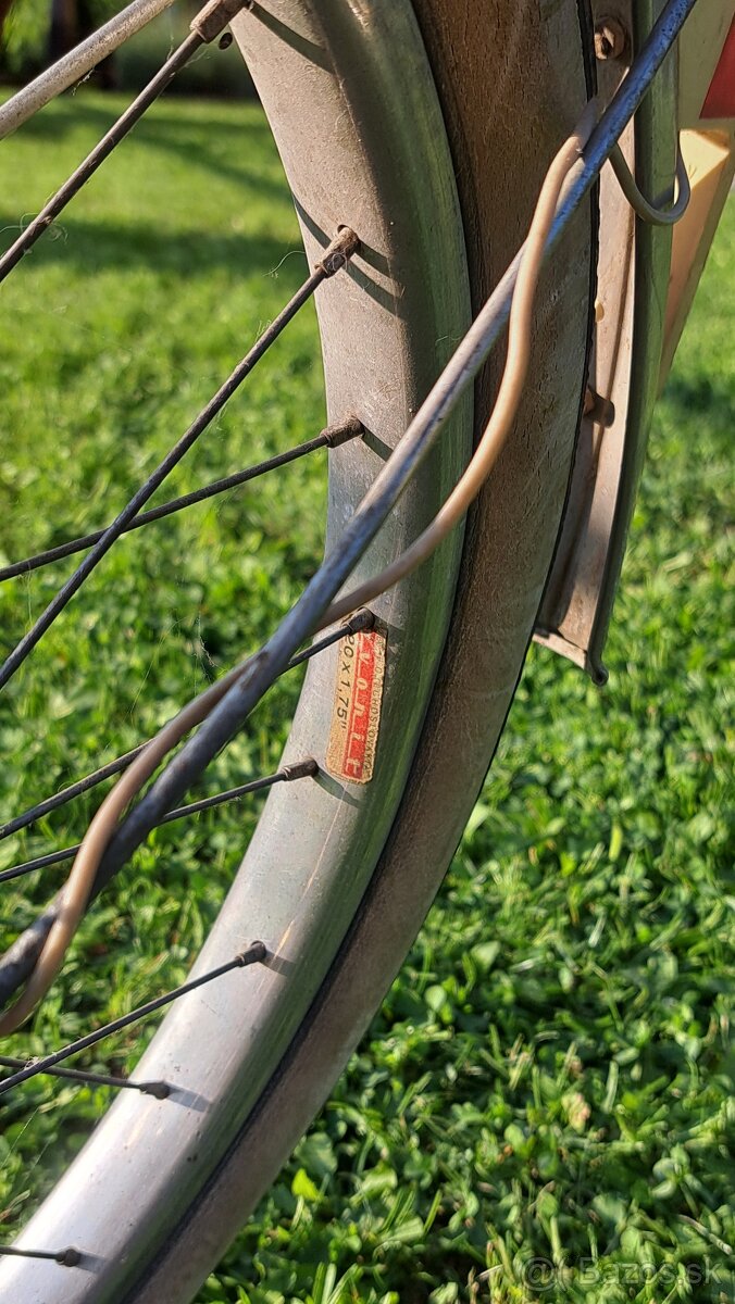 Starožitný skladací bicykel v pôvodnom stave - 8