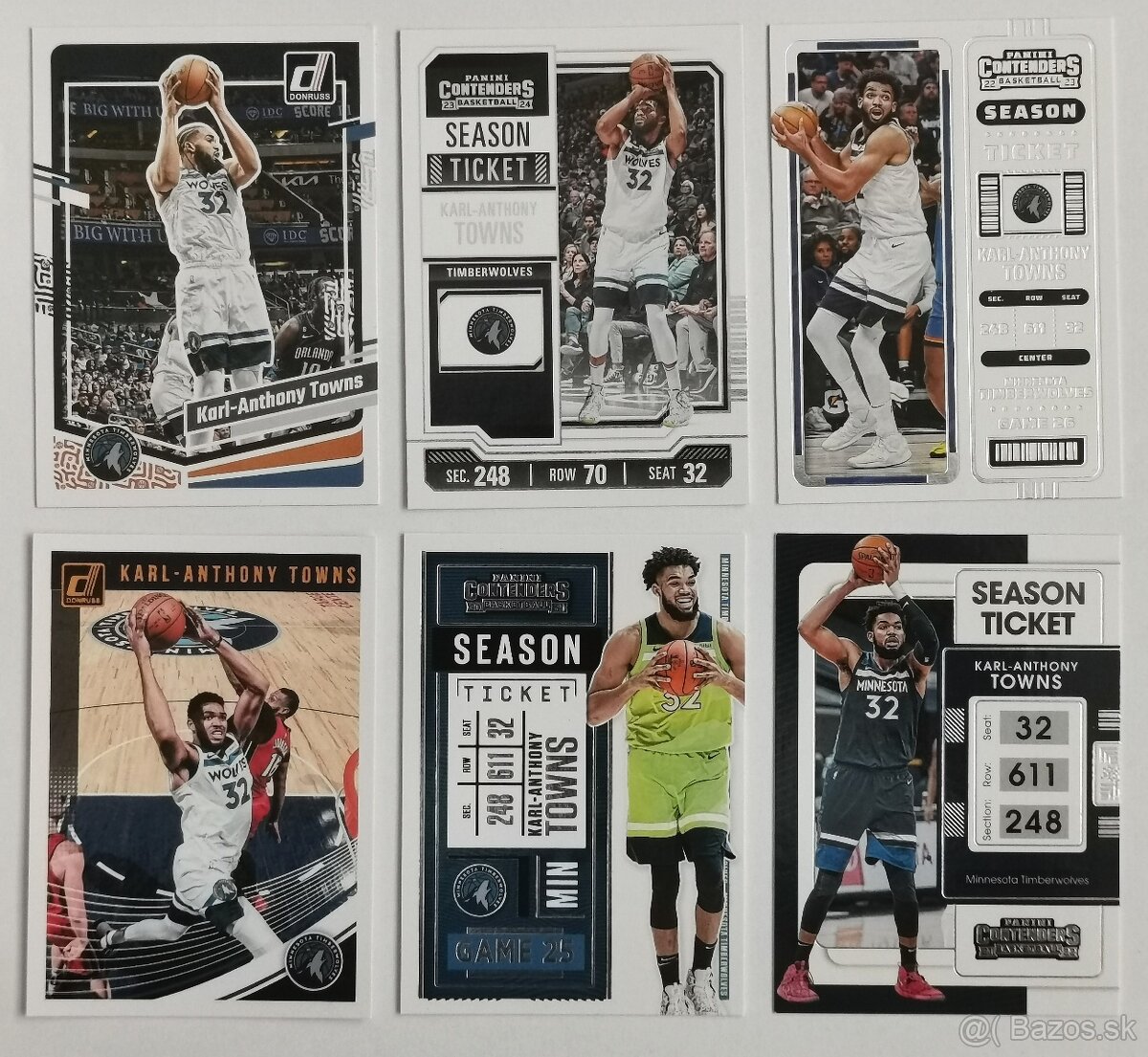 Kartičky NBA - Allstars hráči 3 - 8