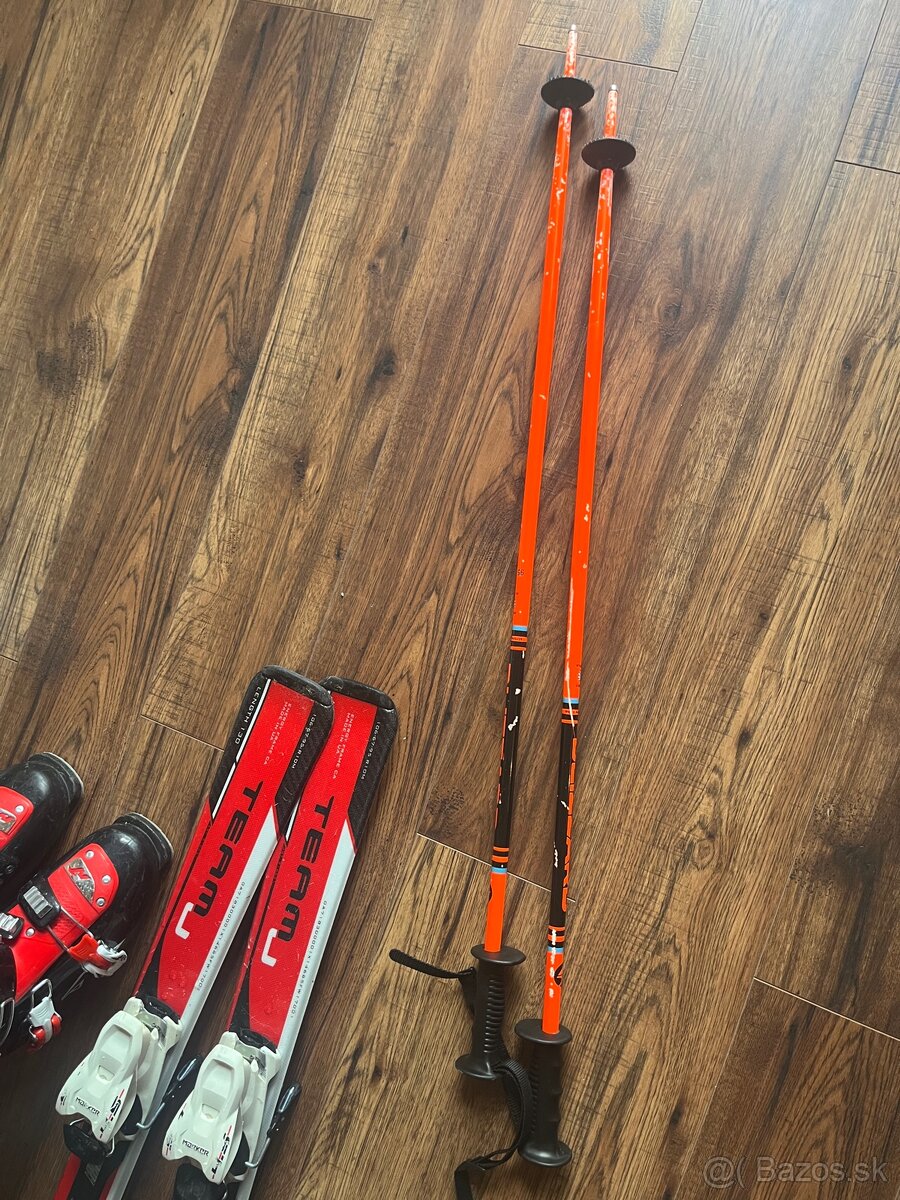 Lyže+lyžiarky+prilba+paličky - 8