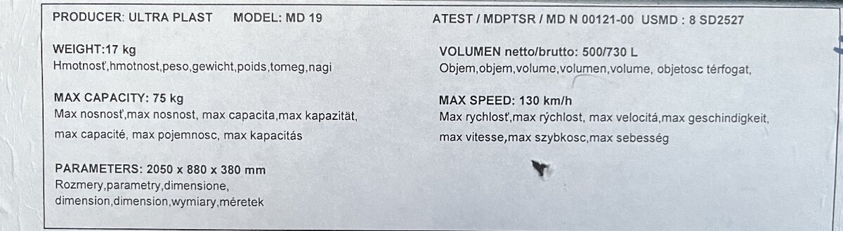 Predám strešný box Ultraplast MD19plus pričniky - 8