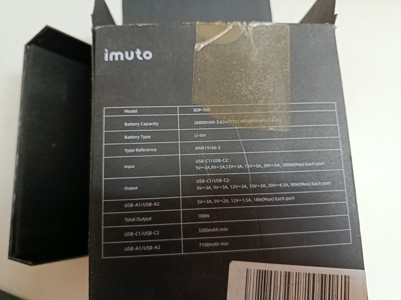 power banka imuto scp-100 50€ - 8