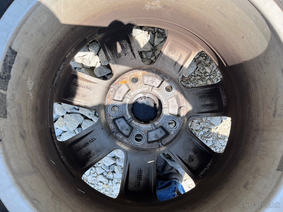 hliníkové disky + zimne pneu VW Touareg 235/65/R17 - 8