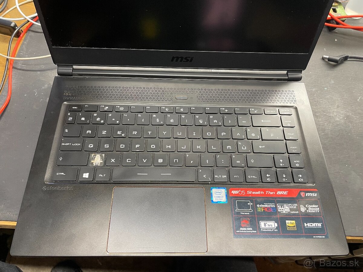 MSI GS65 Stealth Thin 8RE-043BE – Na diely / Opravu - 8