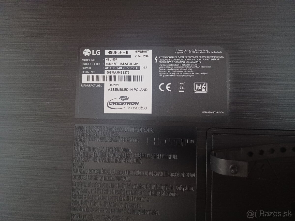 LED TV/Reklamný panel 49 palcov Ultra HD s poškodením - 8