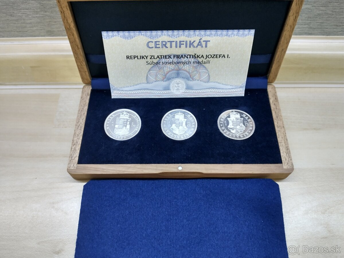 strieborné pam.medaile, vznik ČSR, šlikovského toliar 1519, - 8