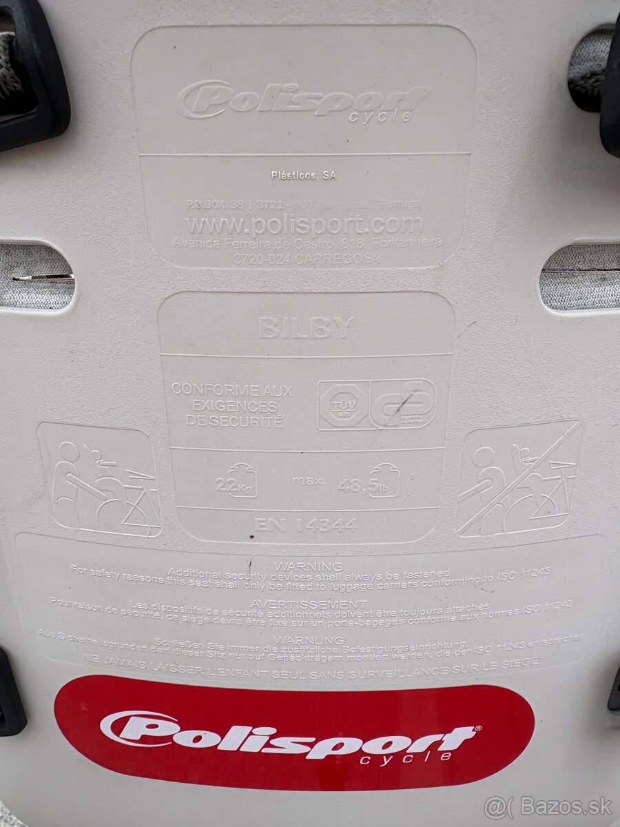 Detská zadná cyklosedačka do22 kg - 8
