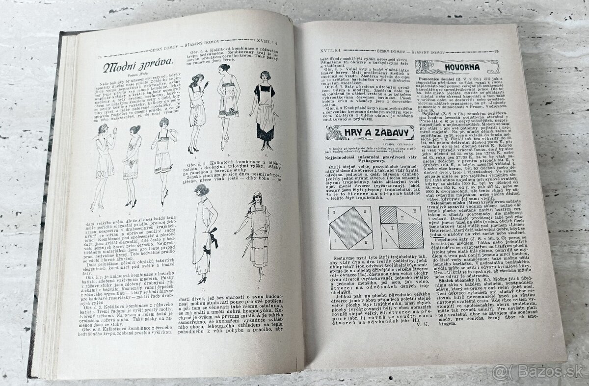 Časopisy Šťastný domov, svázaný ročník 1923, krásný stav - 8
