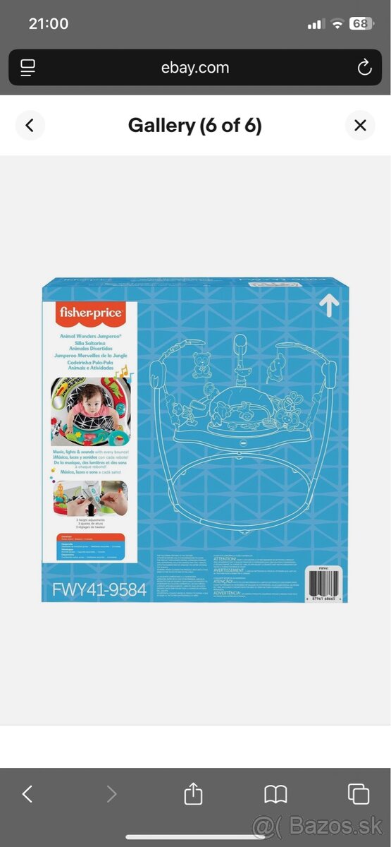 Fisher-Price Jumperoo – vo výbornom stave, ako nové - 8