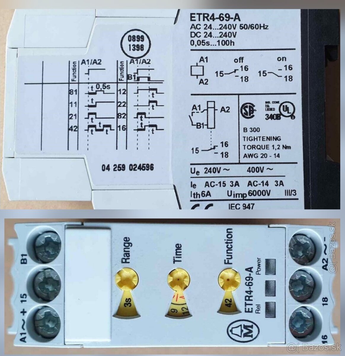 relé, časové relé, prúdové relé - 8