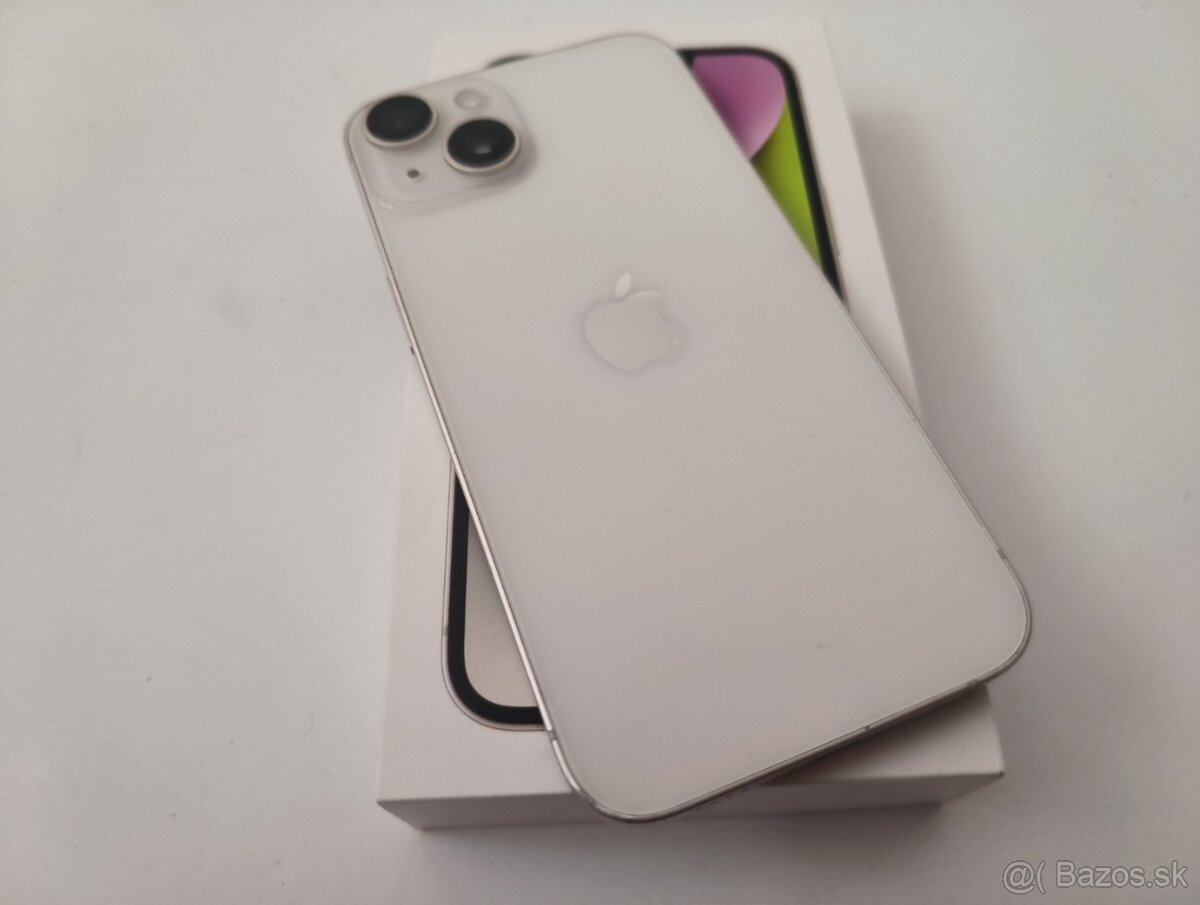 apple iphone 14 128gb Starlight / Batéria 100% - 8