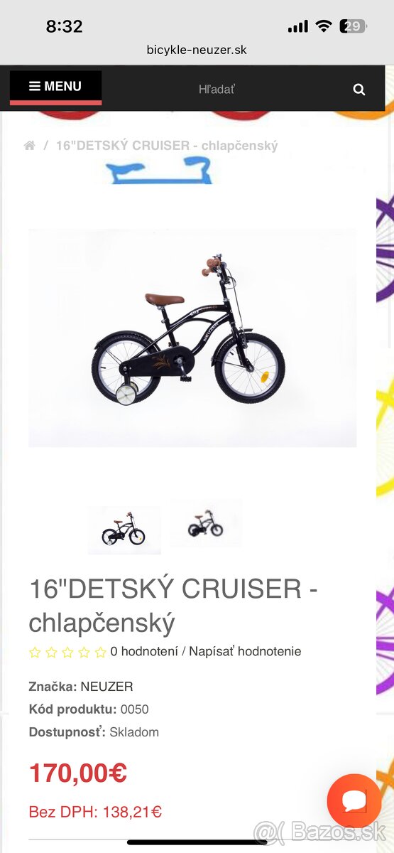 Detsky bicykel city cruiser - značka Neuzer - 8