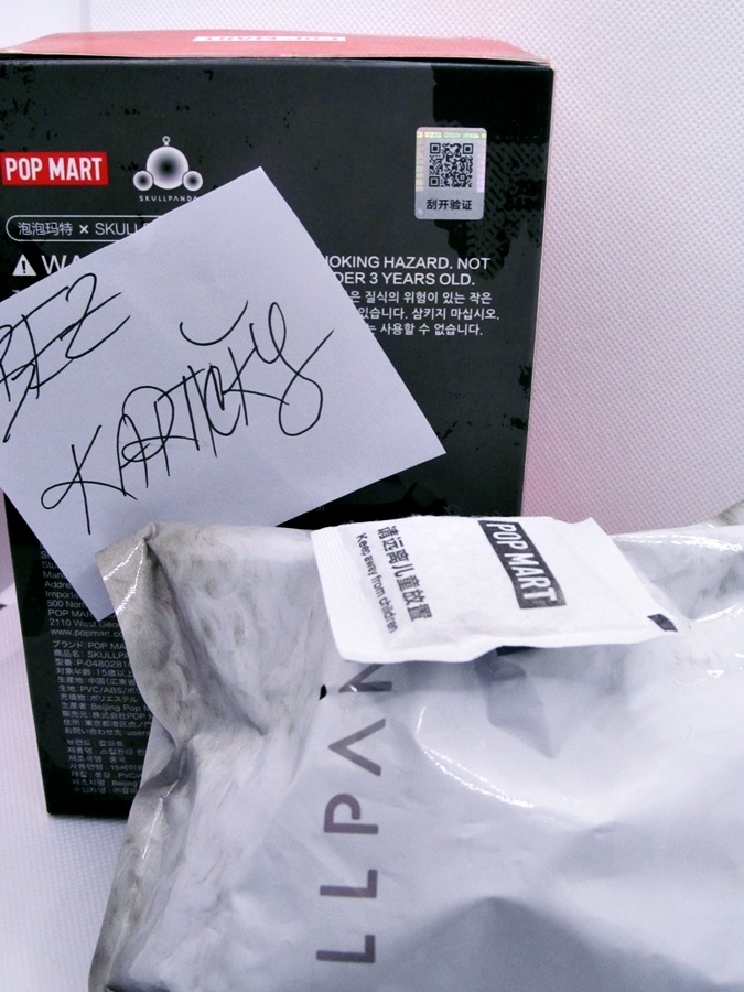 č.3 🐼 SKULLPANDA plyšová panenka BLINDBOX přívěsek SNOW - 8