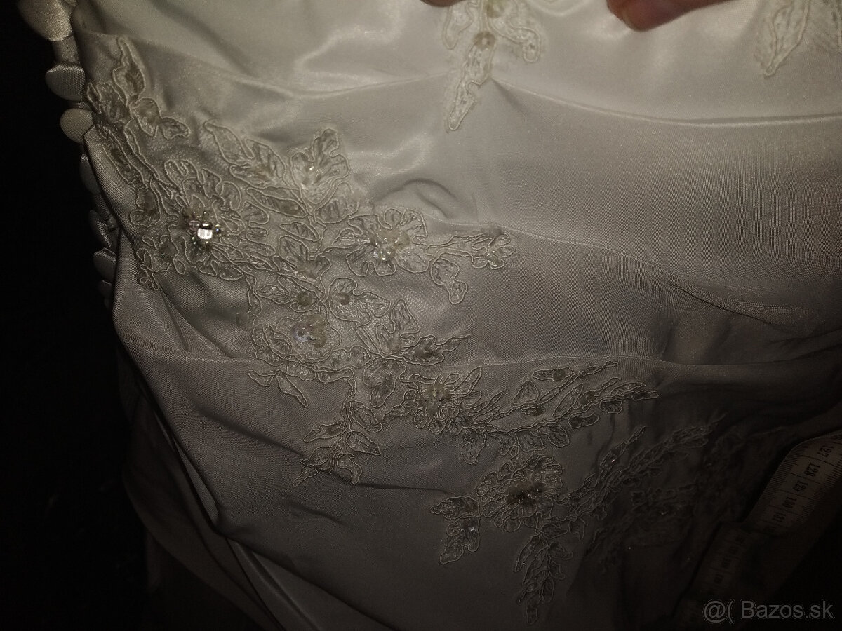 Predám svadobné šaty + 2 vesty - 8