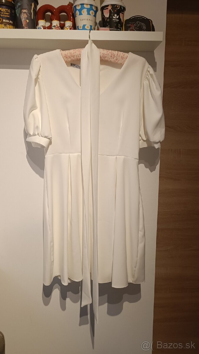 Biele svadobné šaty veľkosť 48 - 8