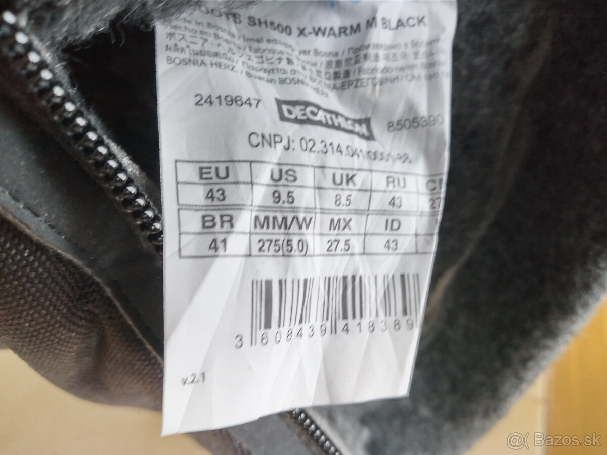 Panske vodeodolne snehule QUECHUA. - 8