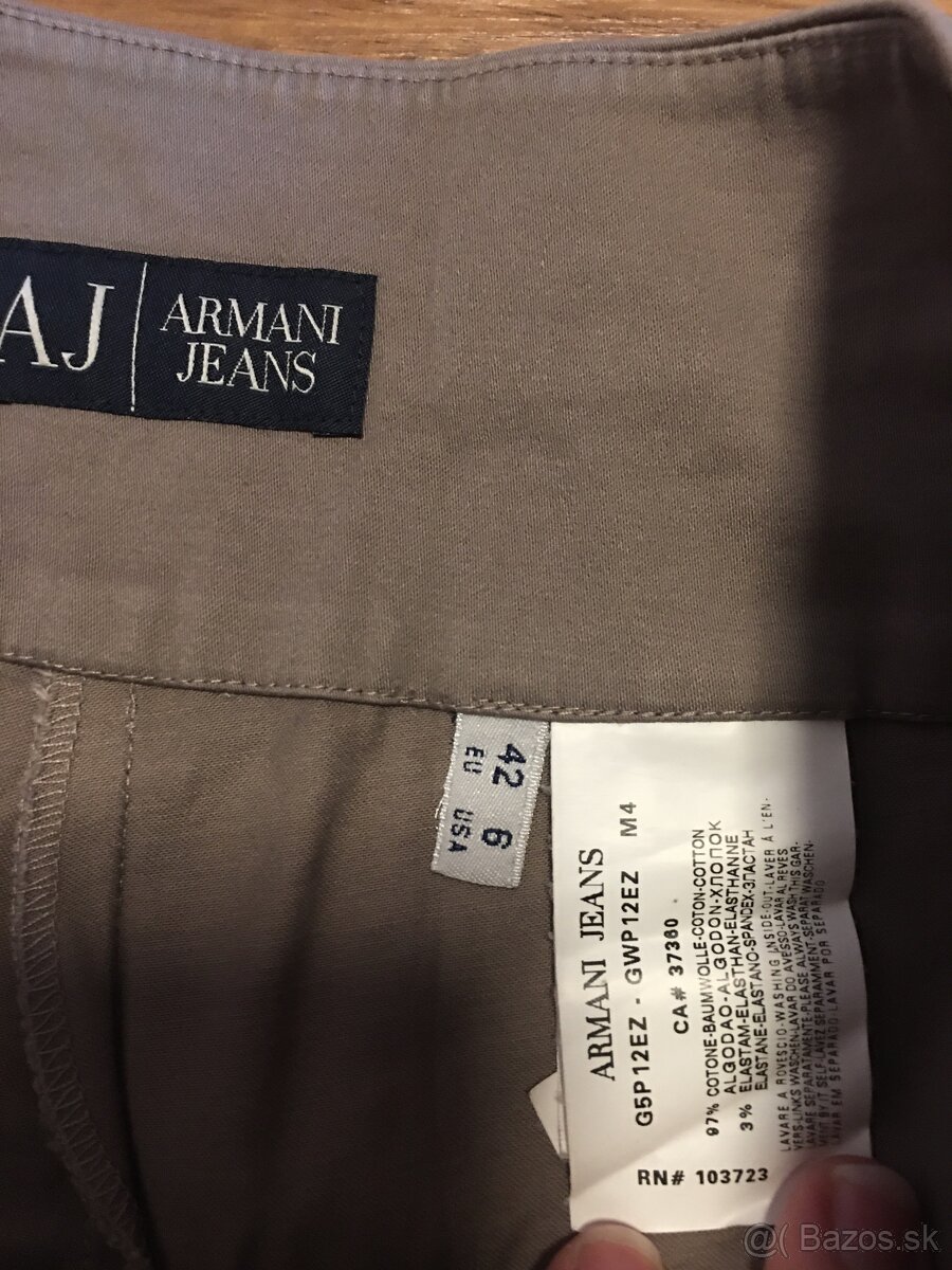 NOVÉ ARMANI originál dámske nohavice L - 8