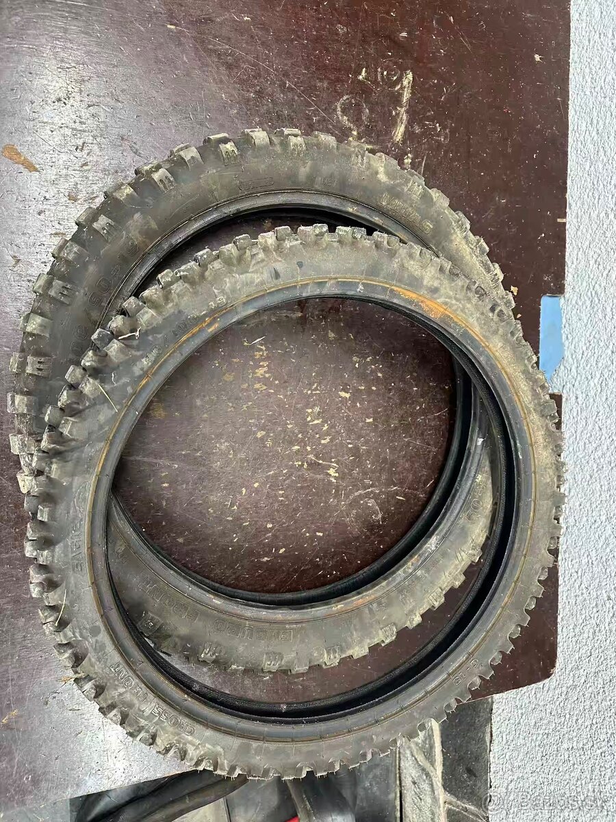 Zánovné crossové peumatiky MITAS 70/100-19 a 100/90-19 - 8