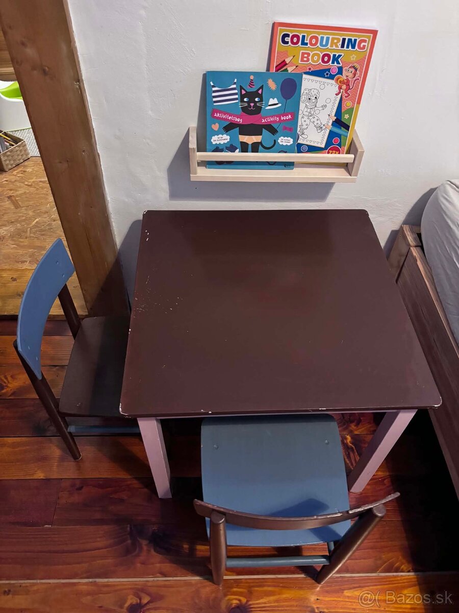Detský set stôl s dvomi stoličkami - 8
