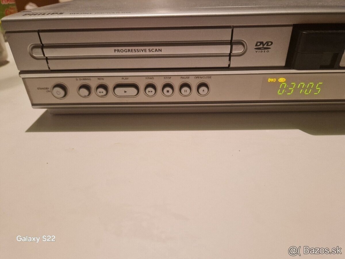 VHS HiFi Stereo 6-hlavový CD DVD Philips TV tuner ladenie - 8